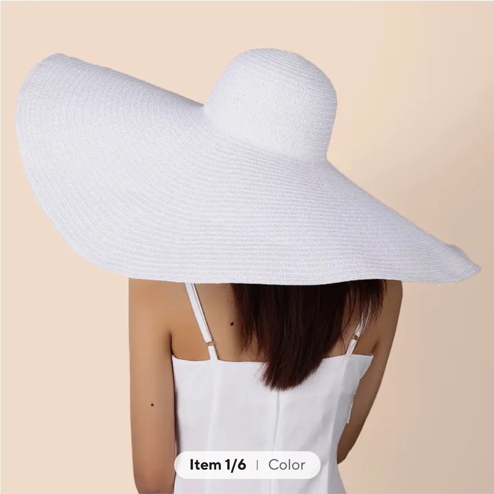 Summer Large Wide Brim Foldable Sun Hats for Women Oversized